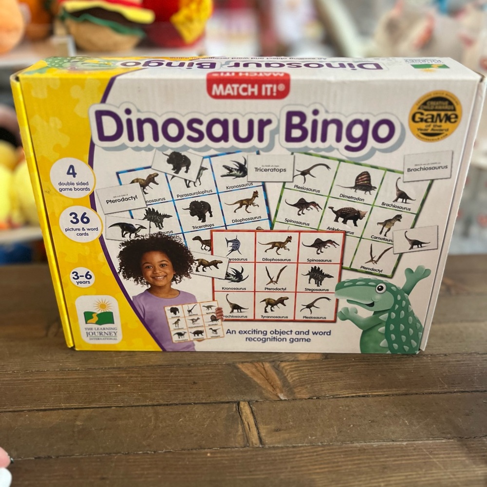 The Learning Journey Match It! Dinosaur Bingo